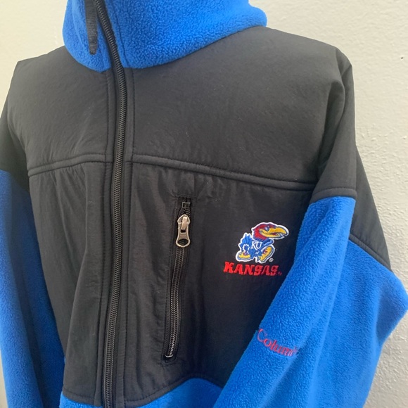 Columbia Jayhawks Full Zip Fleece Men’s Sz XL - Picture 3 of 12